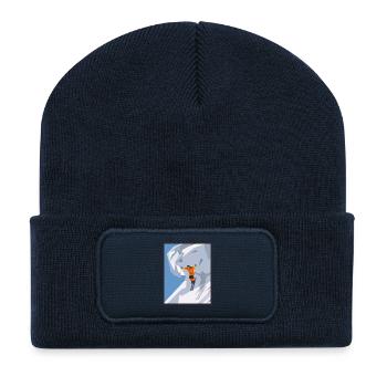 Ski - Recycelte Patch Beanie - French Navy - Vorne