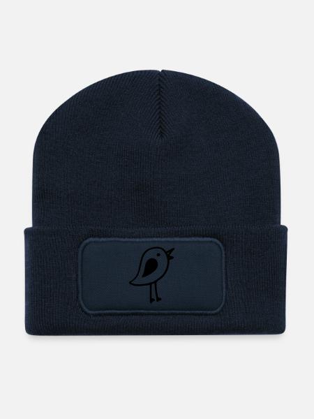 Vogel - Recycelte Patch Beanie - French Navy