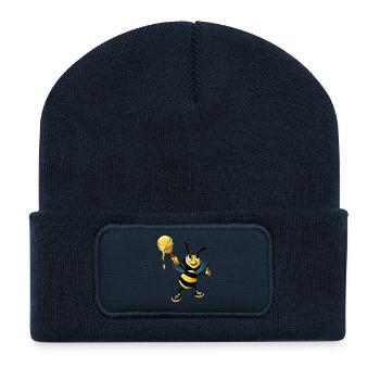 bee - Recycled Patch Beanie - french navy - Front