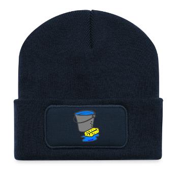 Nettoyage Nettoyage Nettoyage dame balai wischmop32 - Beanie recyclé à patch - bleu marine - Devant