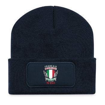Italien Grâce de Dieu - Beanie recyclé à patch - bleu marine - Devant