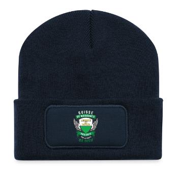 Vaudois Grâce de Dieu - Beanie recyclé à patch - bleu marine - Devant