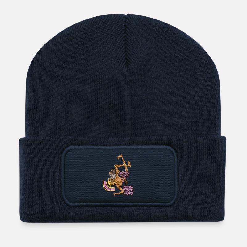 Breakdance Mummy - Recycelte Patch Beanie - French Navy