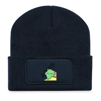 Österreich hot's beste Eck vom Land - Recycelte Patch Beanie - French Navy - Vorne