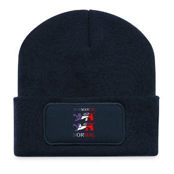 NORMANDIE / NORMAL Louis RUNEMBERG © Adagp - Beanie recyclé à patch - bleu marine - Devant