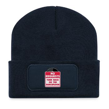 no_requests_03 - Beanie recyclé à patch - bleu marine - Devant