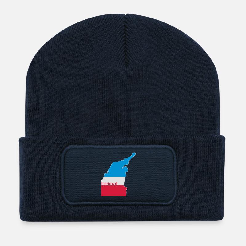 Rostock Heimat Matrosendenkmal - Recycelte Patch Beanie - French Navy