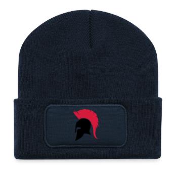 sparta_helm02 - Beanie recyclé à patch - bleu marine - Devant