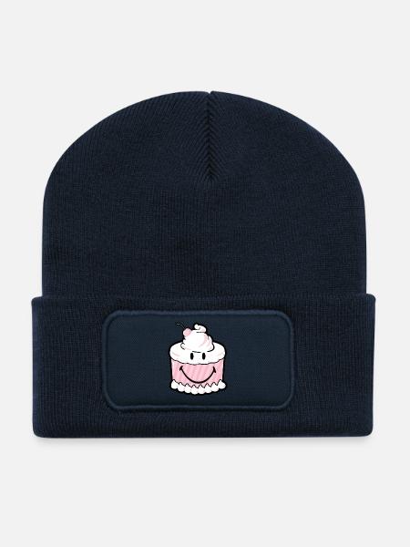 Smiley Cake - Recycelte Patch Beanie - French Navy
