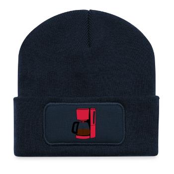 coffee maker - Recycled Patch Beanie - french navy - Front