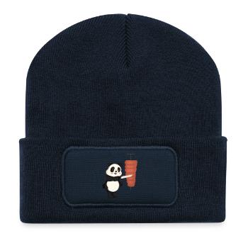Döner Panda Kebab - Recycelte Patch Beanie - French Navy - Vorne