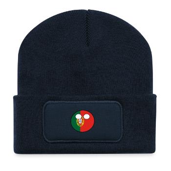 Countryball Country Home Portugal - Recycled Patch Beanie - french navy - Front