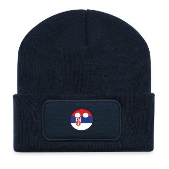 Countryball Country Home Serbia - Recycled Patch Beanie - french navy - Front