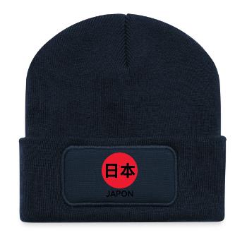 Kanji Japan - Recycelte Patch Beanie - French Navy - Vorne