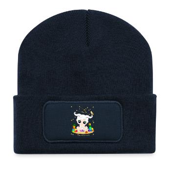sternzeichen_taurus - Beanie recyclé à patch - bleu marine - Devant