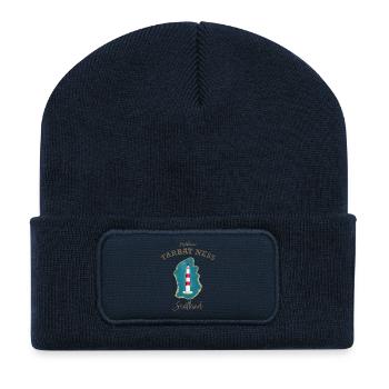 Schottland ,Lighthouse, Tarbat Ness, Nordsee - Recycelte Patch Beanie - French Navy - Vorne