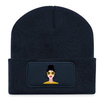 WIFE. DAUGHTER. ADOLESCENT. WOMEN'S DAY - Recycled Patch Beanie - french navy - Front