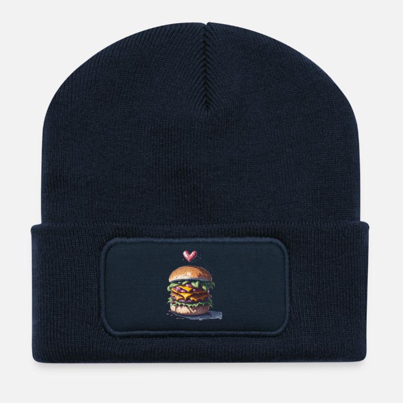 Burger - Recycelte Patch Beanie - French Navy