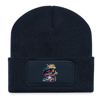 Baby-König - Recycelte Patch Beanie - French Navy - Vorne