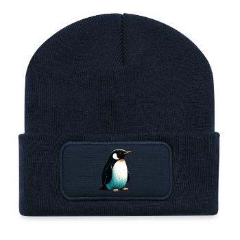 Pinguin - Recycelte Patch Beanie - French Navy - Vorne