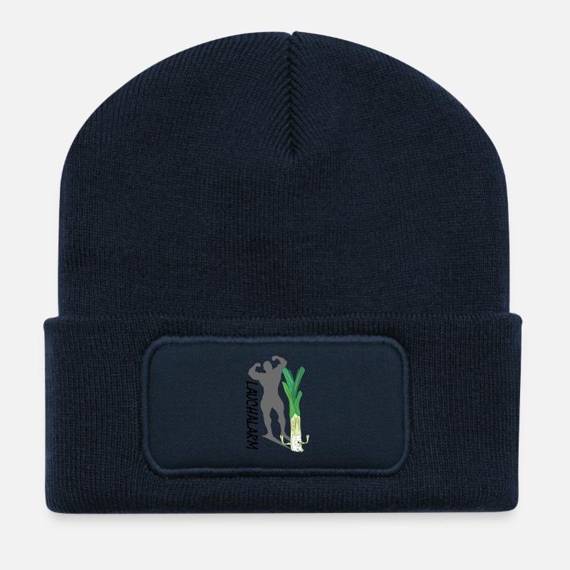 Lauchalarm: Stärker als du denkst! - Recycelte Patch Beanie - French Navy