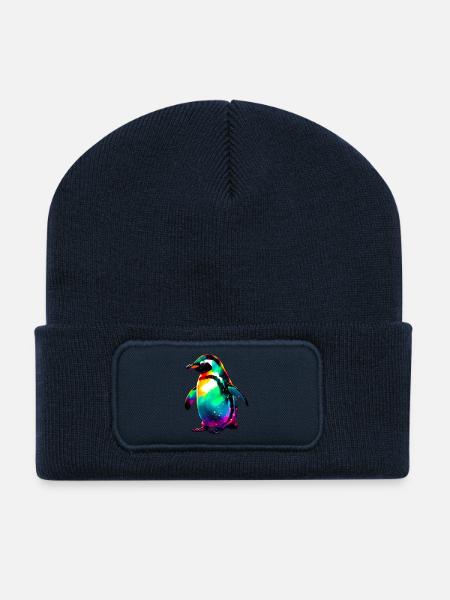 Pinguin - Recycelte Patch Beanie - French Navy