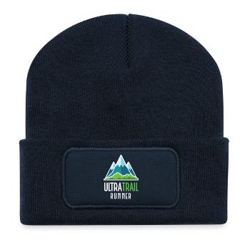 Coureur UltraTrail - Beanie recyclé à patch - bleu marine - Devant