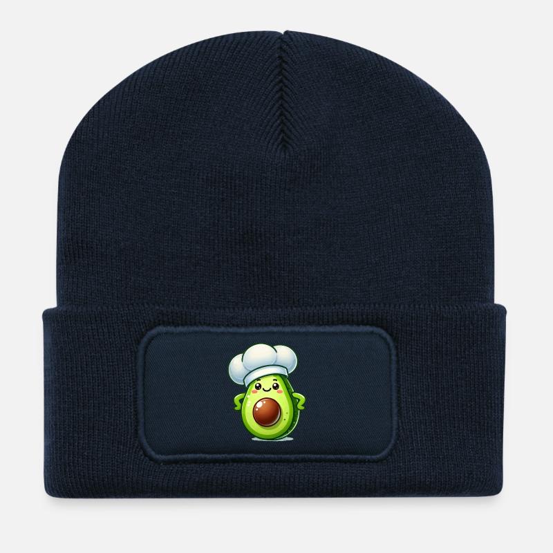 avocado koch - Recycelte Patch Beanie - French Navy