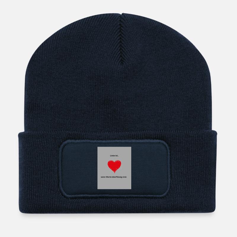 Worte überflüssig - Recycelte Patch Beanie - French Navy