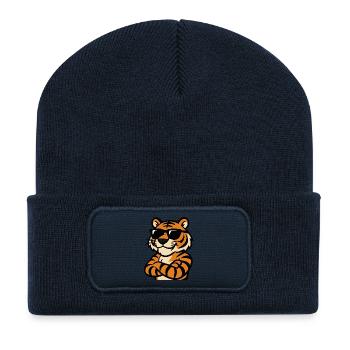 Tiger Sunglasses - Recycled Patch Beanie - french navy - Front
