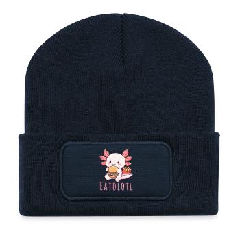 Eatolotl in Action - Recycled Patch Beanie - french navy - Front