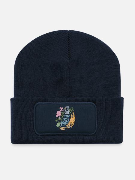 Märchenmotiv Der Froschkönig - Recycelte Patch Beanie - French Navy