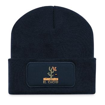 el cacto 2 - Recycelte Patch Beanie - French Navy - Vorne