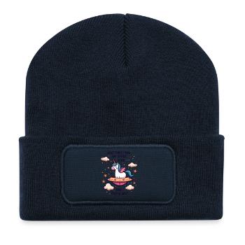 Unicorn from space - Recycled Patch Beanie - french navy - Front