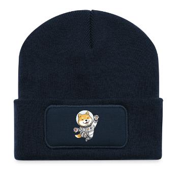 Astronautenhund - Recycelte Patch Beanie - French Navy - Vorne
