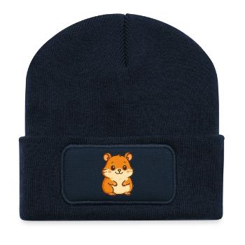 Hamster - Recycelte Patch Beanie - French Navy - Vorne