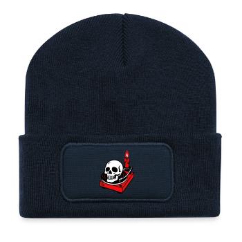 Black Metal - Recycelte Patch Beanie - French Navy - Vorne