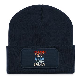 PEMDAS – Ordre des opérations arithmétiques - Beanie recyclé à patch - bleu marine - Devant