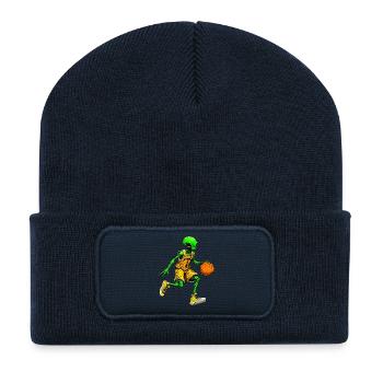 Basketballer Alien - Recycelte Patch Beanie - French Navy - Vorne
