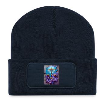Waage - Recycelte Patch Beanie - French Navy - Vorne