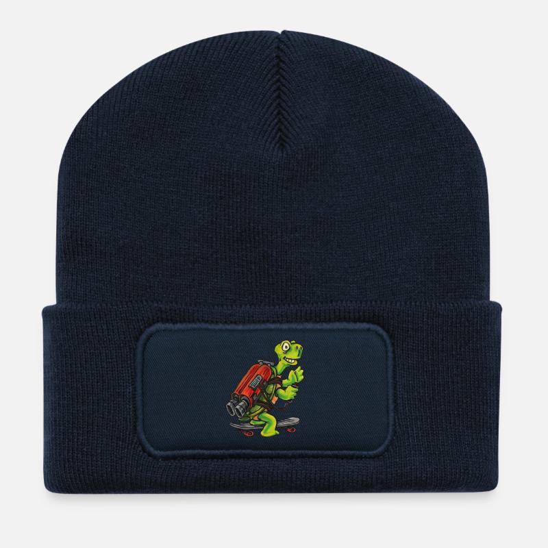 Raketenrucksack - Recycelte Patch Beanie - French Navy