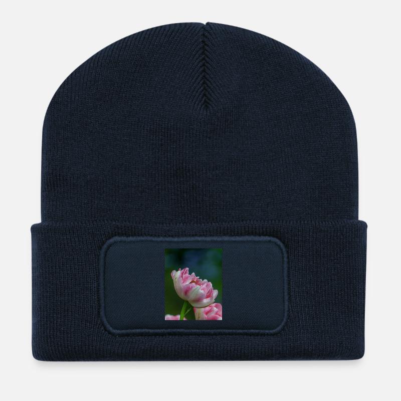 Tulip Close UP - Recycled Patch Beanie - french navy