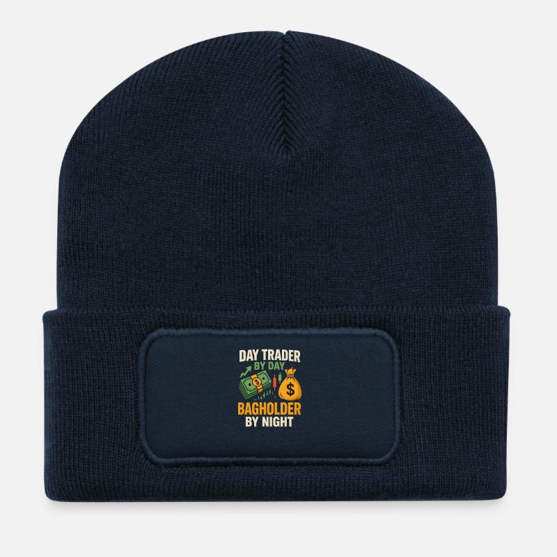 Day Trader Taschenhalter von Night Invsetment - Recycelte Patch Beanie - French Navy