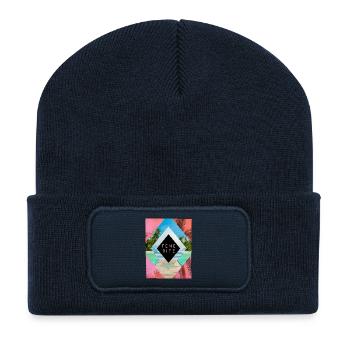 Tenerife Tenerife Plage d’été du soleil palmiers de mer - Beanie recyclé à patch - bleu marine - Devant