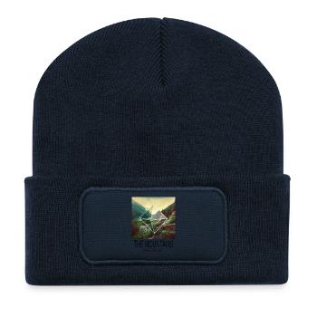 Mountain Mountains Mountaineering Hiking Climbing Nature - Recycled Patch Beanie - french navy - Front