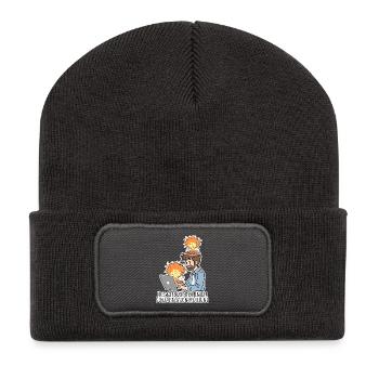 Chaos total ? Mardi normal dans le documentaire ! - Beanie recyclé à patch - charbon - Devant