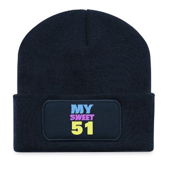 51 - Recycelte Patch Beanie - French Navy - Vorne