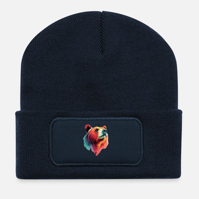 Bear - Recycled Patch Beanie - french navy