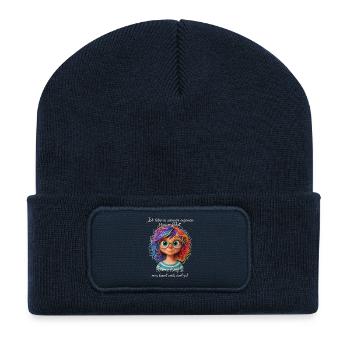 Colorful dreamer - Recycled Patch Beanie - french navy - Front