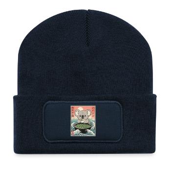Koala Kawaii - Beanie recyclé à patch - bleu marine - Devant